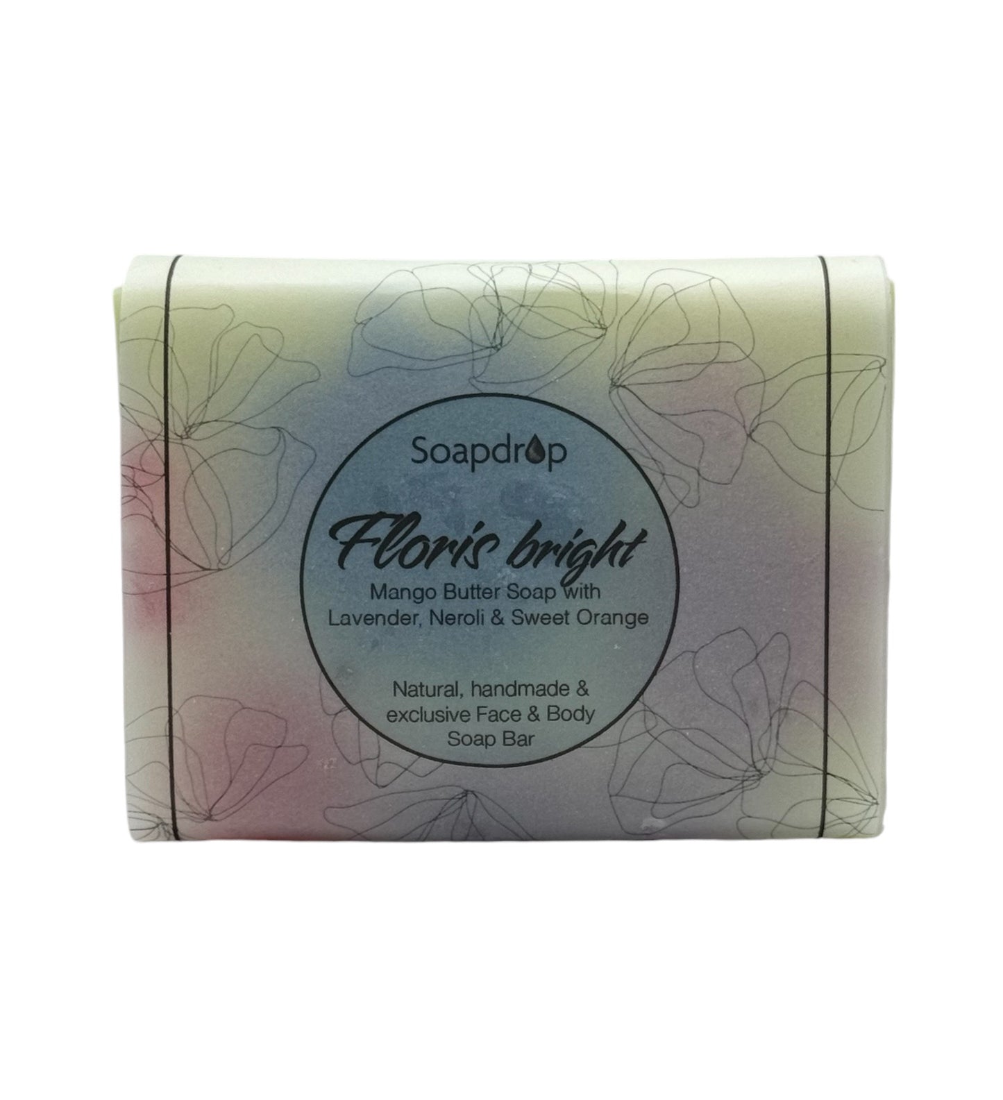 Floris bright, Mango Butter Soap with Lavender, Neroli & Sweet Orange, min 190g/6.7oz