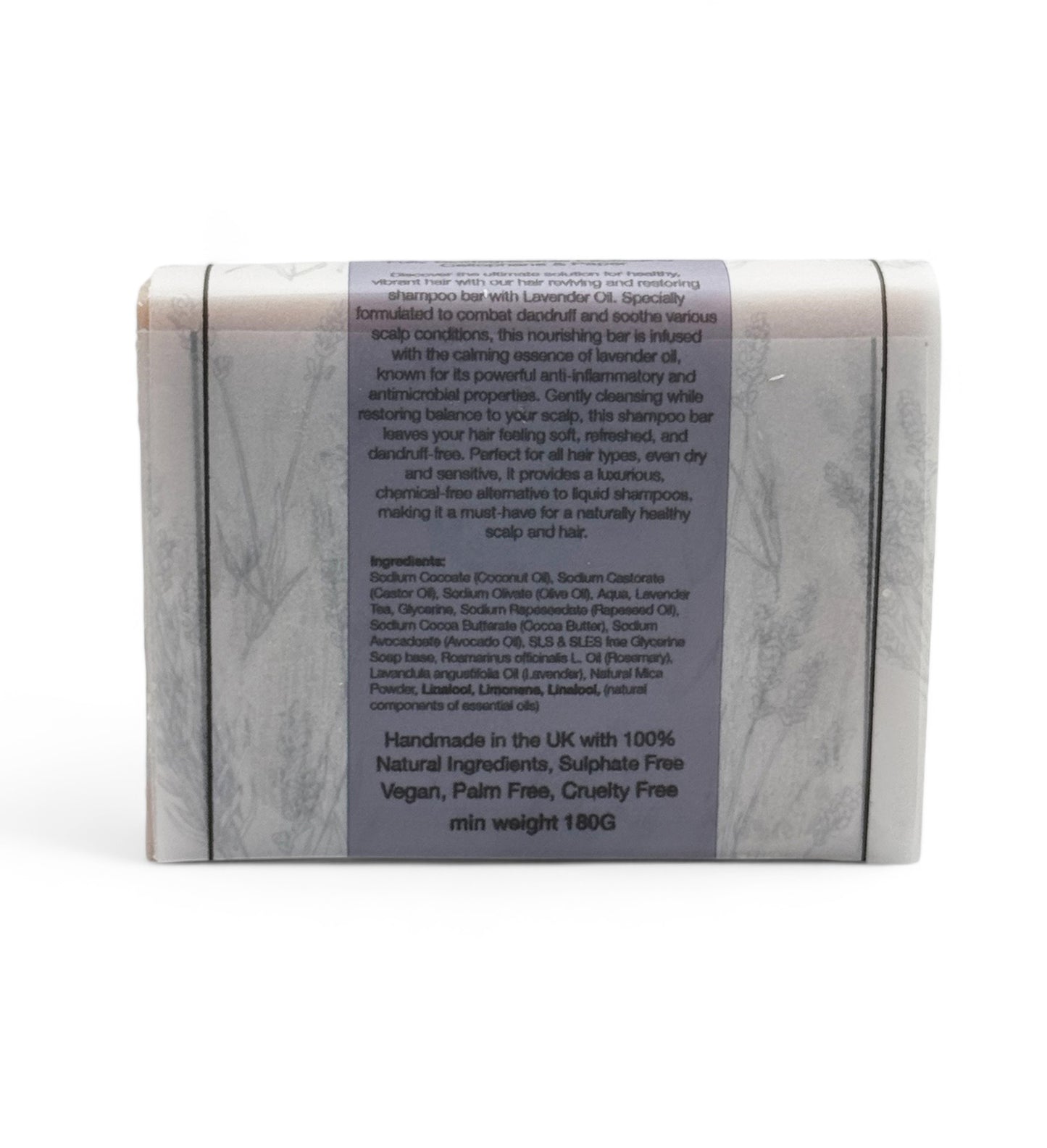 Lavender Bliss Shampoo, Restore your natural Hair with the Power of Lavender, min 180g/6.34oz