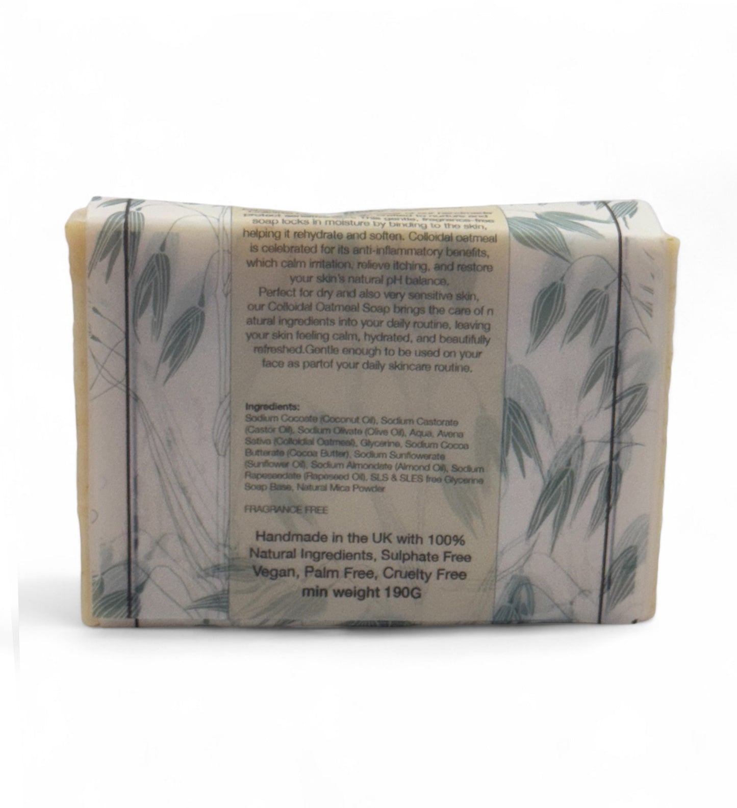 Soothe & Heal Soap, Fragrance free Colloidal Oatmeal Soap for even the most sensitive skin, min 190g/6.7oz