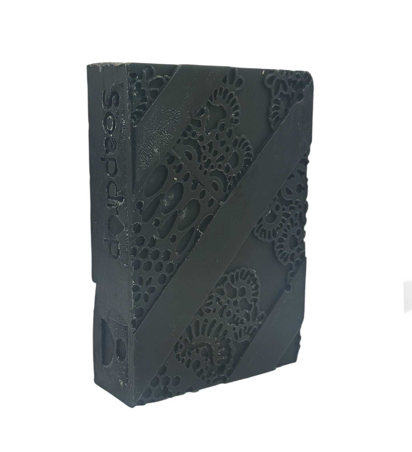 Char Noir, Charcoal Soap infused with Coconut Charcoal, Mint & Pine, min 180g/6.34oz